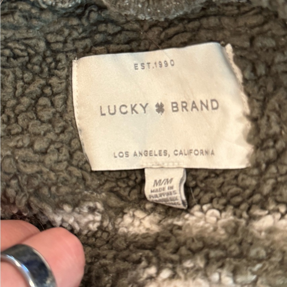 Lucky Brand Fleece Jacket in Olive